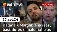 Datena x Marçal: polícia vai apurar crimes após cadeirada; análises de Sakamoto e Landim | UOL News 16/09/24