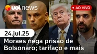 UOL News 1ª Edição com Natália Mota | Programa Completo | 24 de julho de 2025