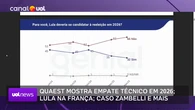 UOL News 1ª Edição com Diego Sarza | Programa Completo | 05 de junho de 2025