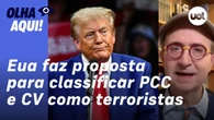 Reinaldo analisa proposta dos EUA em classificar PCC e CV como terroristas
