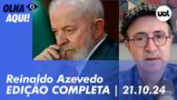 Reinaldo Azevedo: Lula repousa após acidente; Venezuela e Brics; Moraes x Bolsonaro 21/10/24