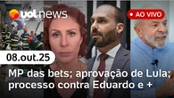 UOL News 2ª Edição com Diego Sarza | Programa Completo | 8 de outubro de 2025