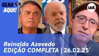 Reinaldo Azevedo: Aprovação de Lula, entrevista de Bolsonaro, demissão de Nísia, Moraes