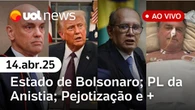 UOL News com Diego Sarza | Programa Completo | 14 de abril de 2025