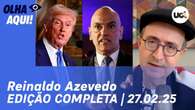 Reinaldo Azevedo: Dino defende Moraes; reação do Itamaraty aos EUA; Trump ataca imprensa 27/02/25