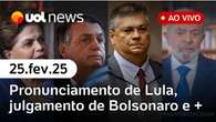 Lula anuncia pagamento do Pé de Meia, julgamento de Bolsonaro, Dino x big techs, Dilma + | UOL News 25/02/25