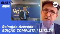 Reinaldo Azevedo: Lula venceria todos em 2º turno de 2026, diz Quaest; saúde do presidente; dólar 12/12/24