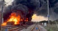 В Індії спалахнув товарний потяг: пожежа спричинила хаос у русі потягів до Ченнаї