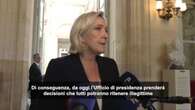 Le Pen: dalla presidenza dell'Assemblea nazionale 