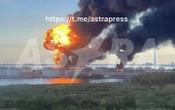 ВідеоДрони атакували нафтовий об'єкт в Петербурзі, де нині відкривається економічний форум