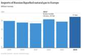 Торік ЄС купив рекордну кількість зрідженого газу у Росії