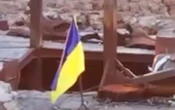 ВідеоУкраїнські бійці підняли прапор на Кінбурнській косі