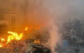 У Чернігівській області ворог атакував підприємство, спалахнула масштабна пожежа