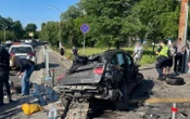 За автомобілем, який вчора у Києві потрапив у смертельну ДТП, зафіксовано майже 40 порушень ПДР