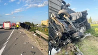 Wypadek ciężarówki na ekspresówce. Droga do Warszawy zablokowana