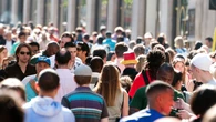 Net migration halves as fewer people come to UK for work and study