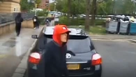 Thief hunted after smashing ambulance window and stealing backpacks