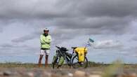 Ukrainian refugee cycling the globe to keep attention on war-torn home