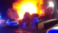 Mother and child escape home after car set on fire and blaze spread to house