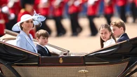 Princess of Wales Wears Catherine Walker Dress, Philip Treacy Hat to Trooping the Colour Ceremony