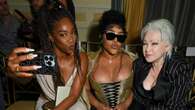 Cyndi Lauper, Tiffany Haddish, Lil Kim, Selma Blair and Darren Cris in Christian Siriano’s Front Row