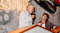 Austin Butler Toasts Breitling Chronomat Collection