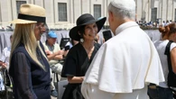 Pope Leo XIV and Josie Natori Have a Meet-and-greet in Rome