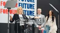 First Lady Jill Biden Speaks at ‘Fashion for Our Future’ March in Bryant Park