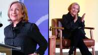 Hillary Clinton Favors Subdued Elegance With Businesswear Inspiration at the Common Sense Summit on Kids and Families 2025 Conference