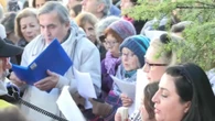 Un grupo de niños encabeza en Madrid una manifestación contra el "genocidio" en Gaza
