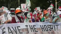 Indonesios se manifiestan en apoyo al pueblo palestino