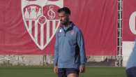 El Sevilla prepara su encuentro de Liga frente al Barcelona