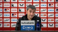 Valverde: "Estamos contentos, el partido ha estado acorde con la celebración"