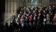 El tradicional concierto de villancicos del Orfeó Català arranca delante de la Catedral