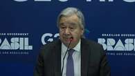 Guterres pide a los líderes del G20 