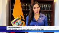 La vicepresidenta Verónica Abad dice que este domingo asumirá la Presidencia de Ecuador