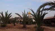 Ceremonia de encendido del árbol de Navidad en Jordania donde se cree que fue bautizado Jesús