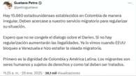 Petro afirma que en Colombia hay 15.660 estadounidenses establecidos de 