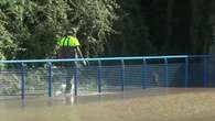 Inundaciones que evidencian un día tormentoso en una tarde en la que luce ya el sol