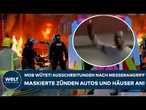 BELFAST: Mob wütet! Ausschreitungen nach Messerangriff – Maskierte zünden Autos und Häuser an!
