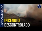 Las llamas sin control en Tamarite de Litera, Huesca, afectan ya a 4.000 hectáreas