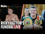 LIVE: Ricky Hatton's funeral cortege travels through Manchester