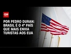 Brasil é o 4º país que mais envia turistas aos EUA | CNN NOVO DIA
