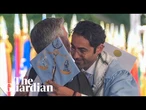 Freed from Ice custody, Mohsen Mahdawi graduates as his classmates cheer him on