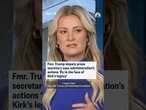 Fmr. Trump deputy press secretary: Trump admin.'s actions 'fly in the face of Charlie Kirk's legacy'