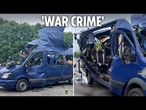 Putin's horror bus attack in Ukraine kills at least nine civilians after peace talks