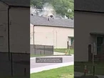 Car crashes into veterans hall roof in Missouri