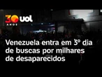 Venezuela entra no terceiro dia de buscas por milhares de desaparecidos após terremoto devastador