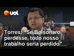 Torres relata fala a Bolsonaro em reunião ministerial: 'Se perder a eleição, já era'