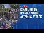 Iran launches strikes on Israel after attacks by United States